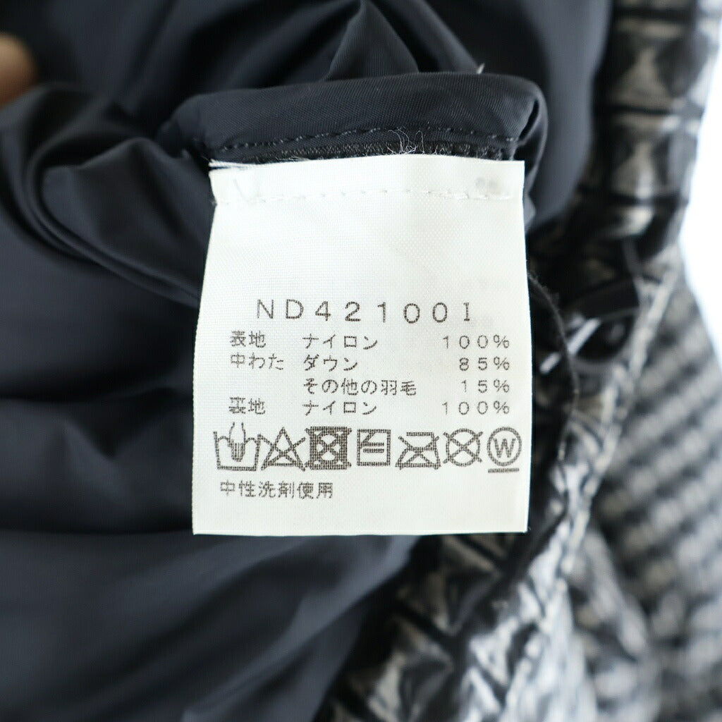 SUPREME(シュプリーム) 21SS ×THE NORTH FACE Studded Nuptse Jacket ザノースフェイス スタッズ プリント ヌプシ ダウンジャケット ブラック ND421001