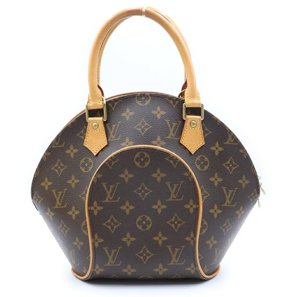 LOUIS VUITTON(ルイヴィトン) モノグラム エリプスMM ハンドバッグ ブラウン レザー×PVC M51126 ゴールド金具