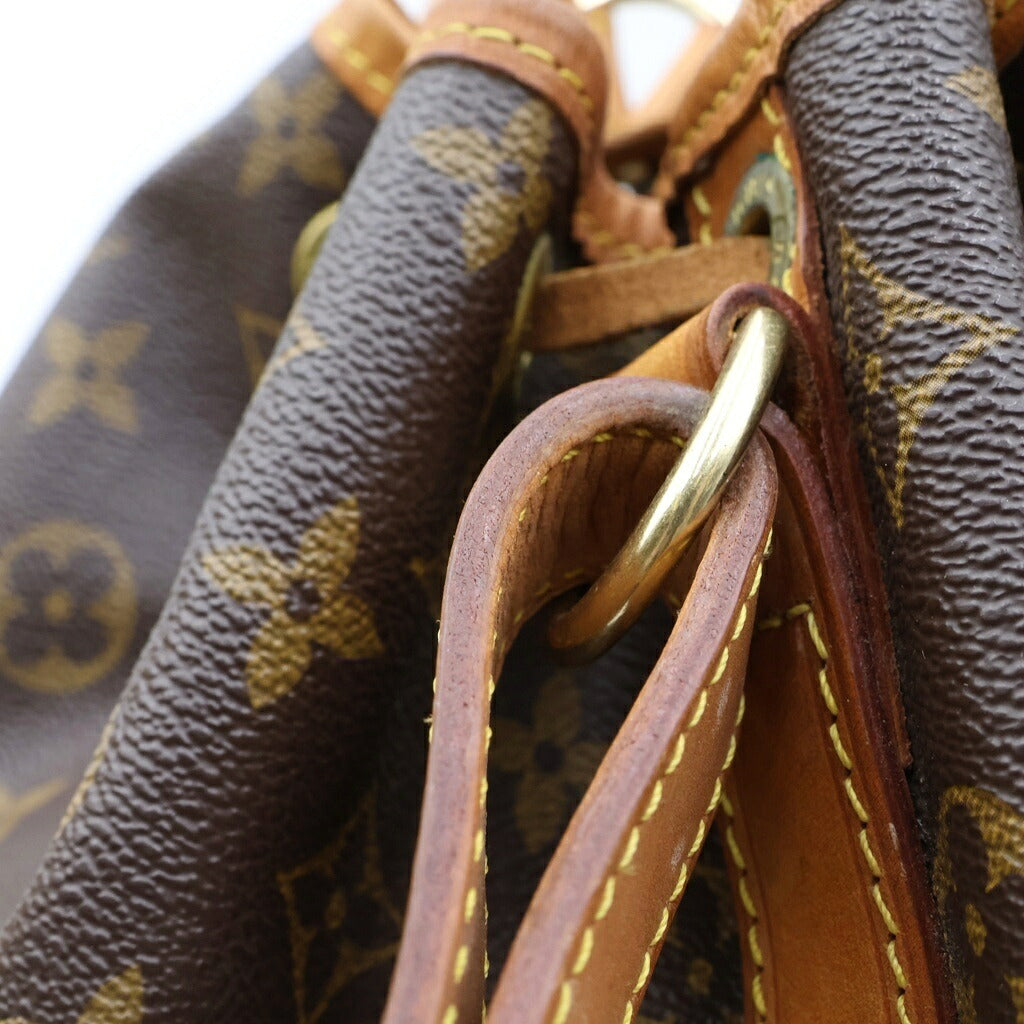 LOUIS VUITTON(ルイヴィトン) モノグラム ノエ ショルダーバッグ ブラウン レザー×PVC M42224 ゴールド金具