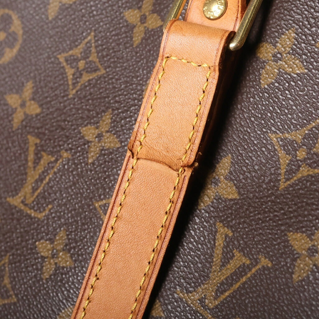 LOUIS VUITTON(ルイヴィトン) モノグラム サックショッピング トートバッグ ハンドバッグ ブラウン レザー×PVC M51108 ゴールド金具