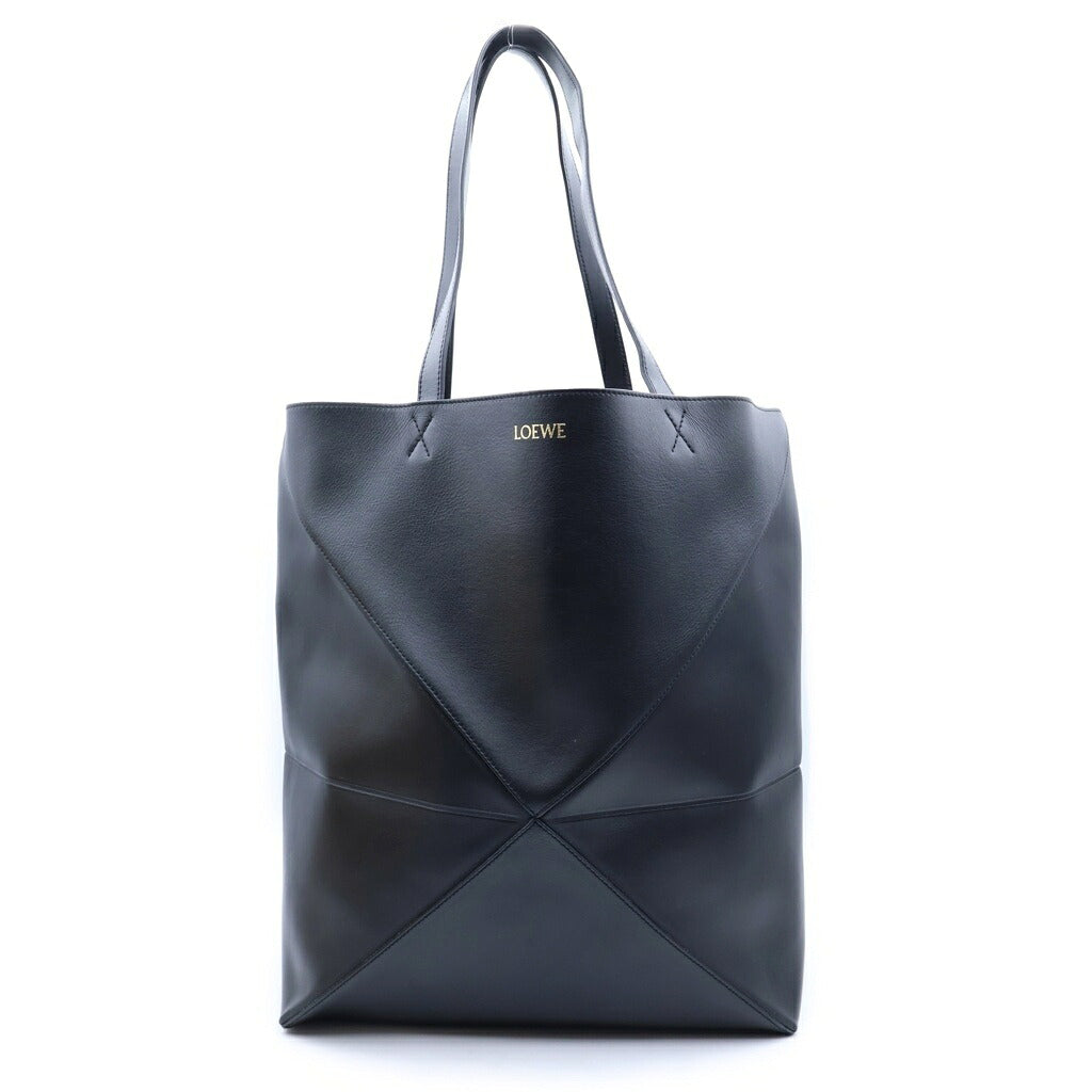 LOEWE(ロエベ) パズルフォルド ミディアム ハンドバッグ トートバッグ ブラック レザー