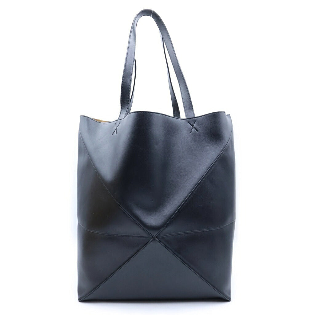 LOEWE(ロエベ) パズルフォルド ミディアム ハンドバッグ トートバッグ ブラック レザー
