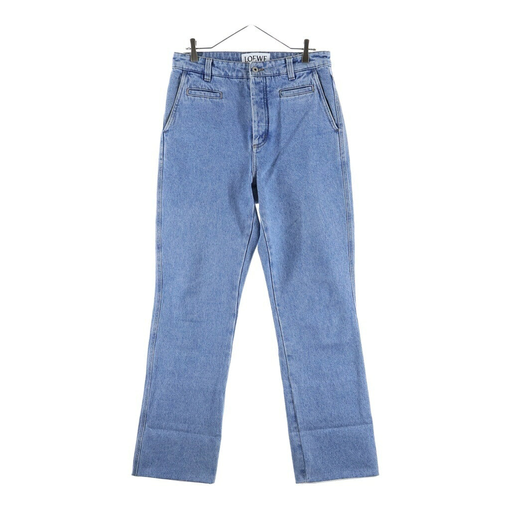 LOEWE(ロエベ) Fisherman Wash Denim Pants フィッシャーマンデニムパンツ ボタンフライ ジーンズ インディゴブルー H2292100IB