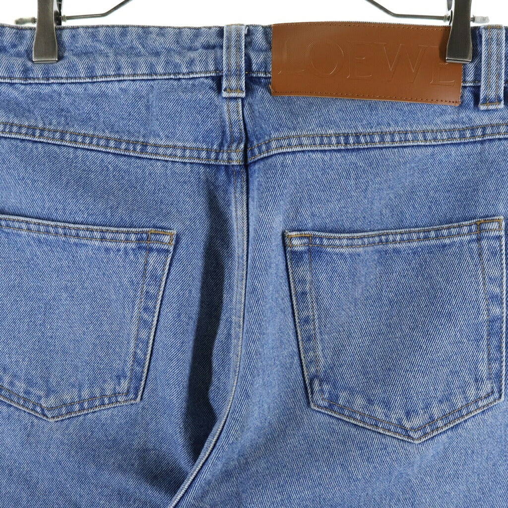 LOEWE(ロエベ) Fisherman Wash Denim Pants フィッシャーマンデニムパンツ ボタンフライ ジーンズ インディゴブルー H2292100IB