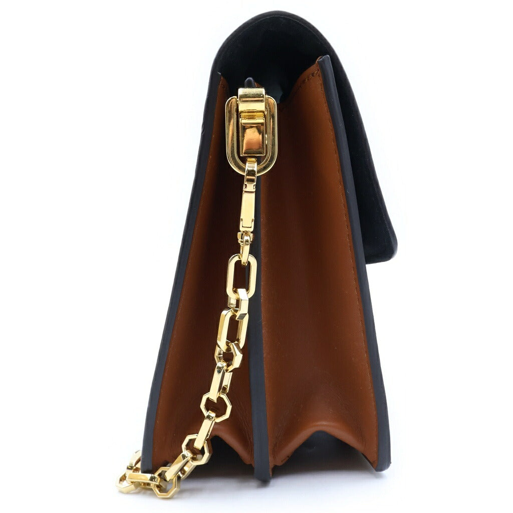 LOUIS VUITTON(ルイヴィトン) モノグラムリバース ドーフィーヌMM ショルダーバッグ ブラウン レザー×PVC M44391 ゴールド金具