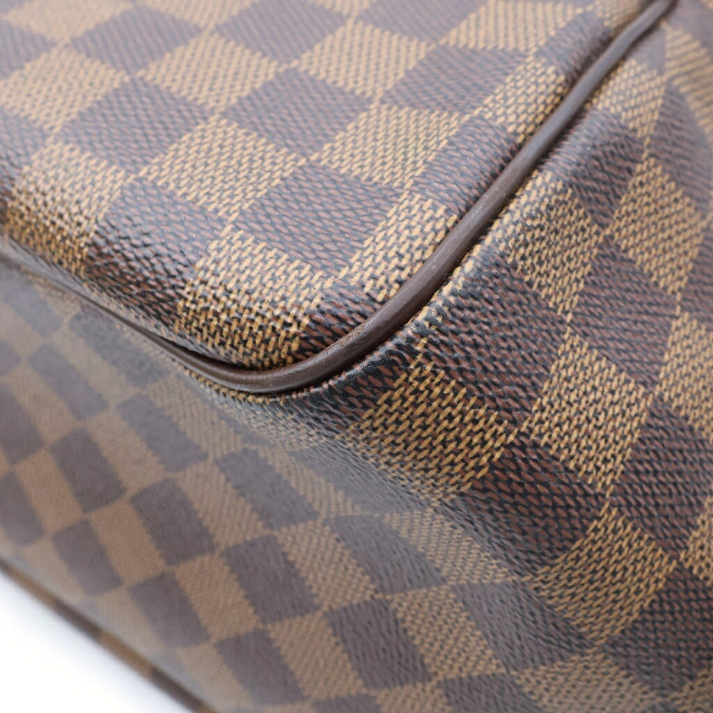 LOUIS VUITTON(ルイヴィトン) ダミエ ベレムMM ショルダーバッグ ブラウン レザー×PVC N51174 ゴールド金具