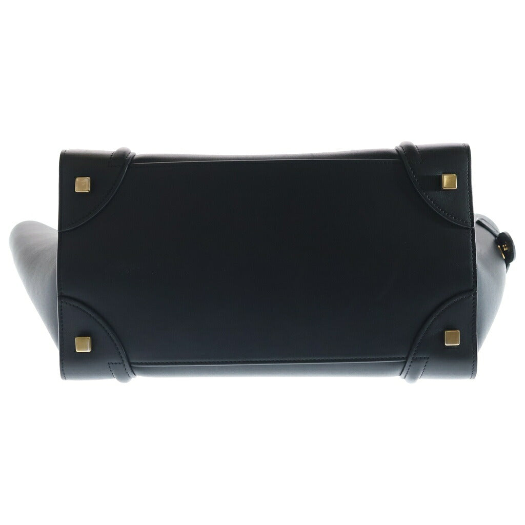 CELINE(セリーヌ) ラゲージ ファントム ハンドバッグ トートバッグ ブラック レザー ゴールド金具