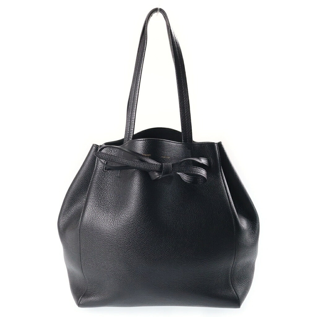 CELINE(セリーヌ) カバファントム トートバッグ ハンドバッグ ブラック レザー ゴールド金具