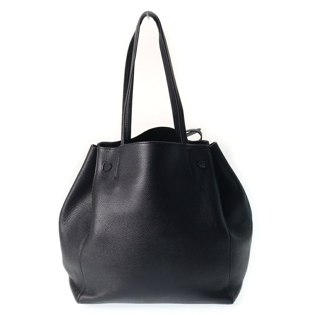 CELINE(セリーヌ) カバファントム トートバッグ ハンドバッグ ブラック レザー ゴールド金具