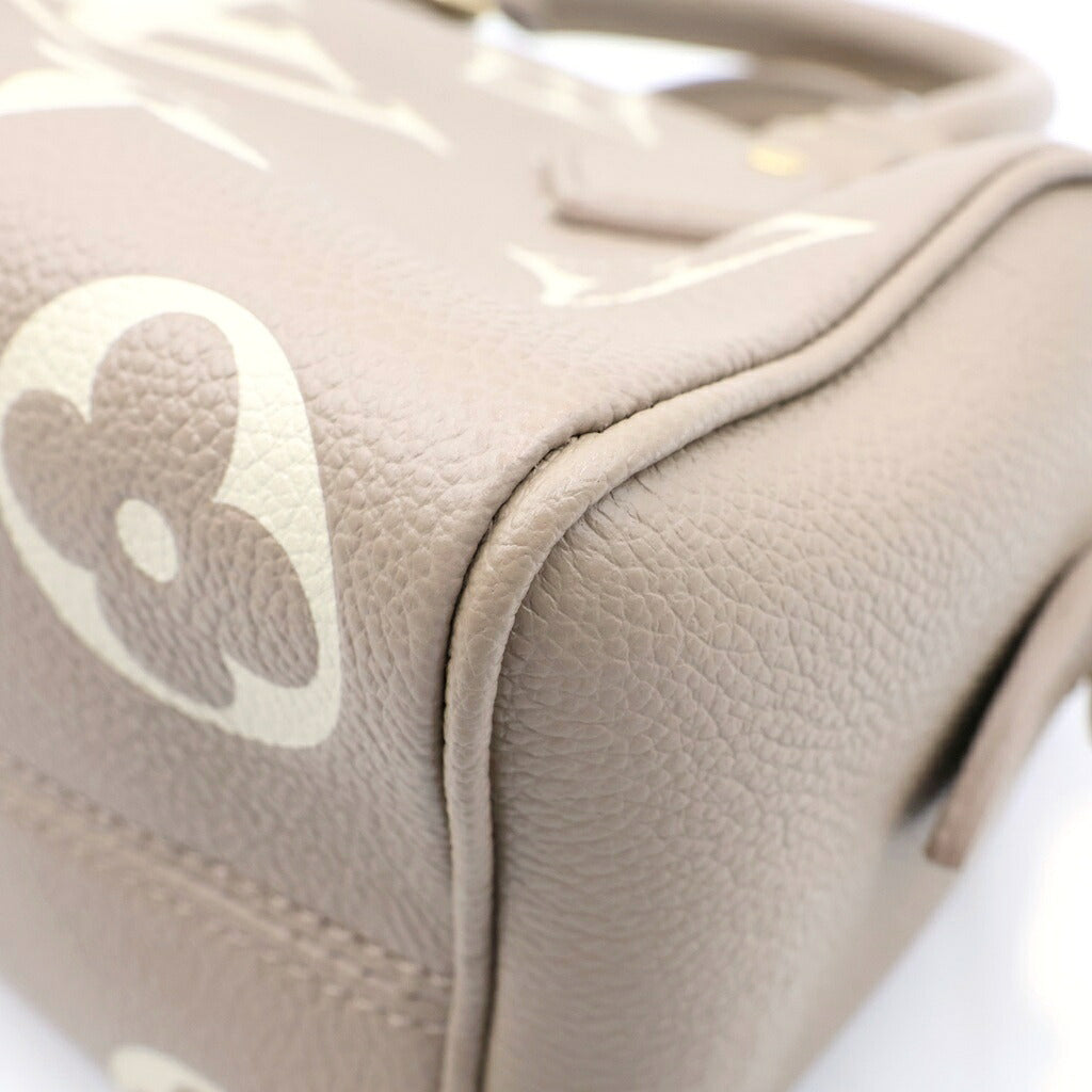 LOUIS VUITTON(ルイヴィトン) モノグラムアンプラント スピーディバンドリエール20 ハンド ショルダーバッグ 2WAY ベージュ レザー M46575 ゴールド金具