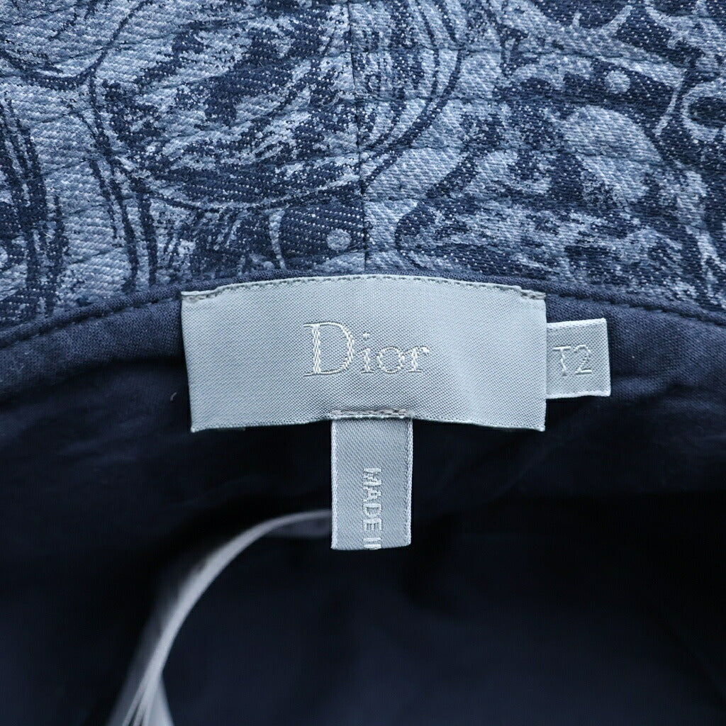 DIOR(ディオール) オブリーク バケットハット ネイビー コットン 帽子 キッズ