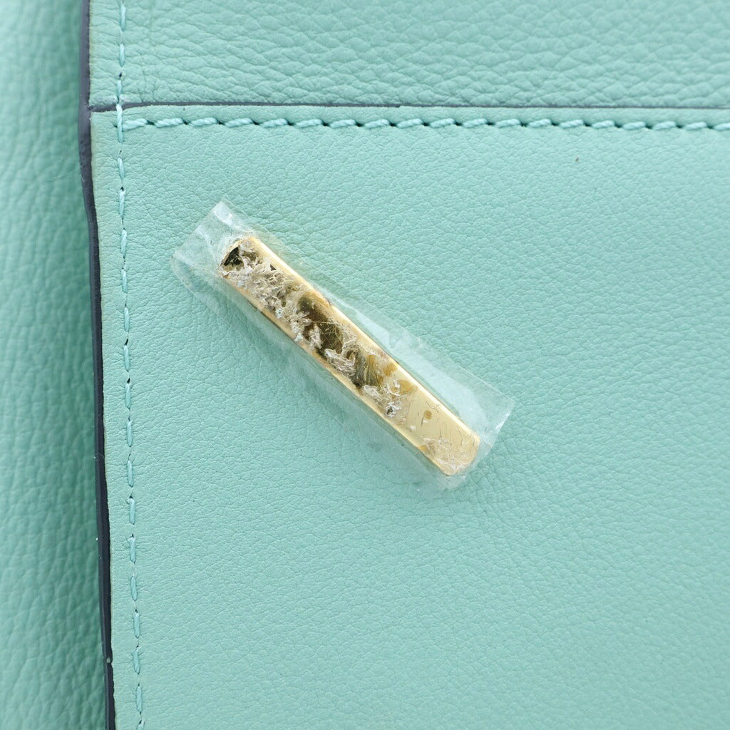 LOEWE(ロエベ) ハンモック ミディアム ショルダーバッグ ミントグリーン レザー ゴールド金具