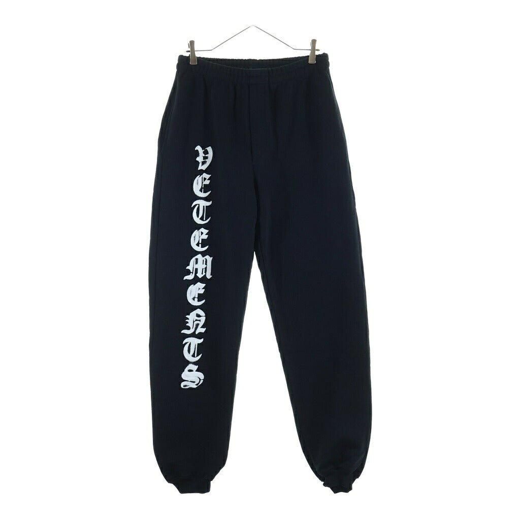 VETEMENTS(ヴェトモン) Anarchy Logo Sweat Pants アナーキー ロゴ スウェットパンツ ブラック