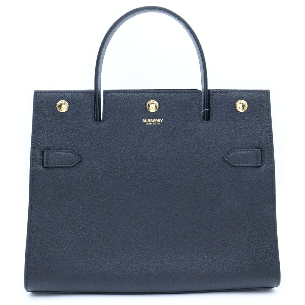 BURBERRY(バーバリー) ハンドバッグ ショルダーバッグ 2way カーフスキン レザー ブラック 8016788