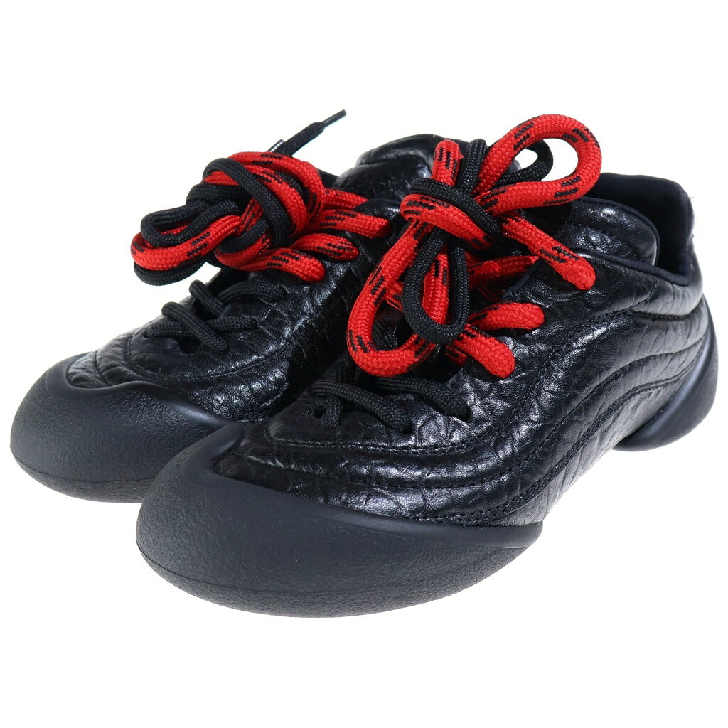 Alexander McQueen(アレキサンダーマックイーン) フレックス ローカットスニーカー ブラック レザー 808181