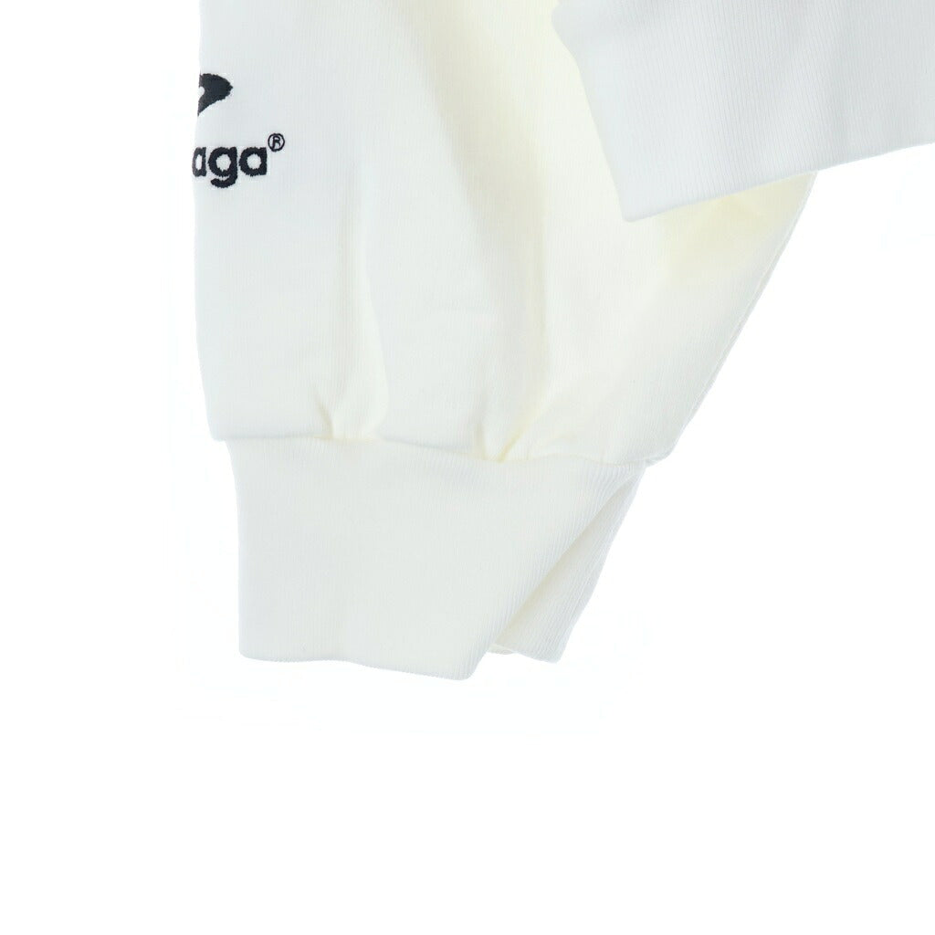 BALENCIAGA(バレンシアガ) Paris Soccer ジップアップ フーディー パーカー コットン ホワイト 744457