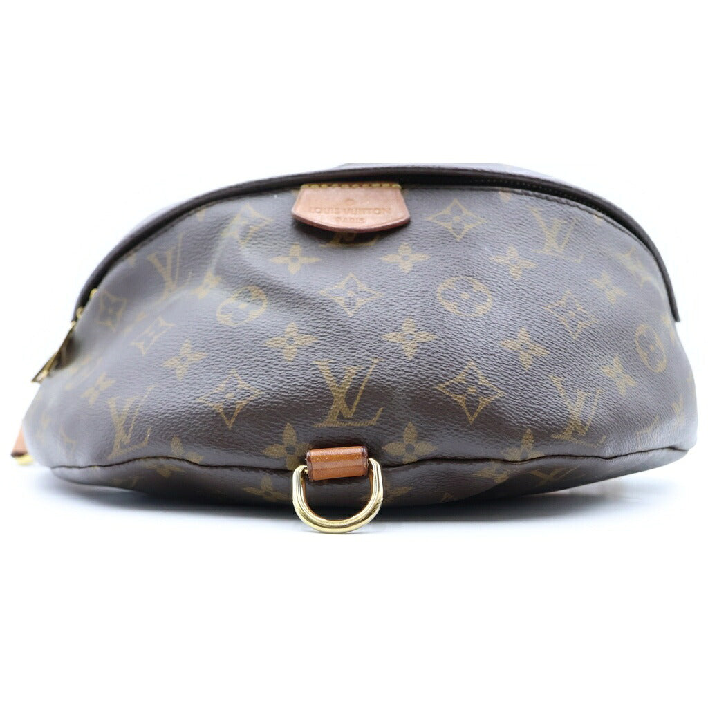 LOUIS VUITTON(ルイヴィトン) モノグラム バムバッグ ショルダーバッグ ブラウン レザー×PVC M43644 ゴールド金具