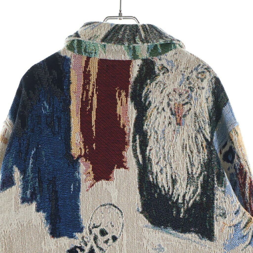 AMIRI(アミリ) Tapestry Blood 38 SHIRT タペストリー ブラッド ジャガード総柄 長袖シャツ ジャケット ベージュ