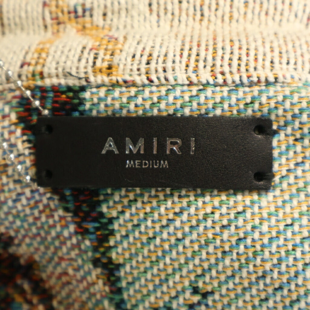 AMIRI(アミリ) Tapestry Blood 38 SHIRT タペストリー ブラッド ジャガード総柄 長袖シャツ ジャケット ベージュ