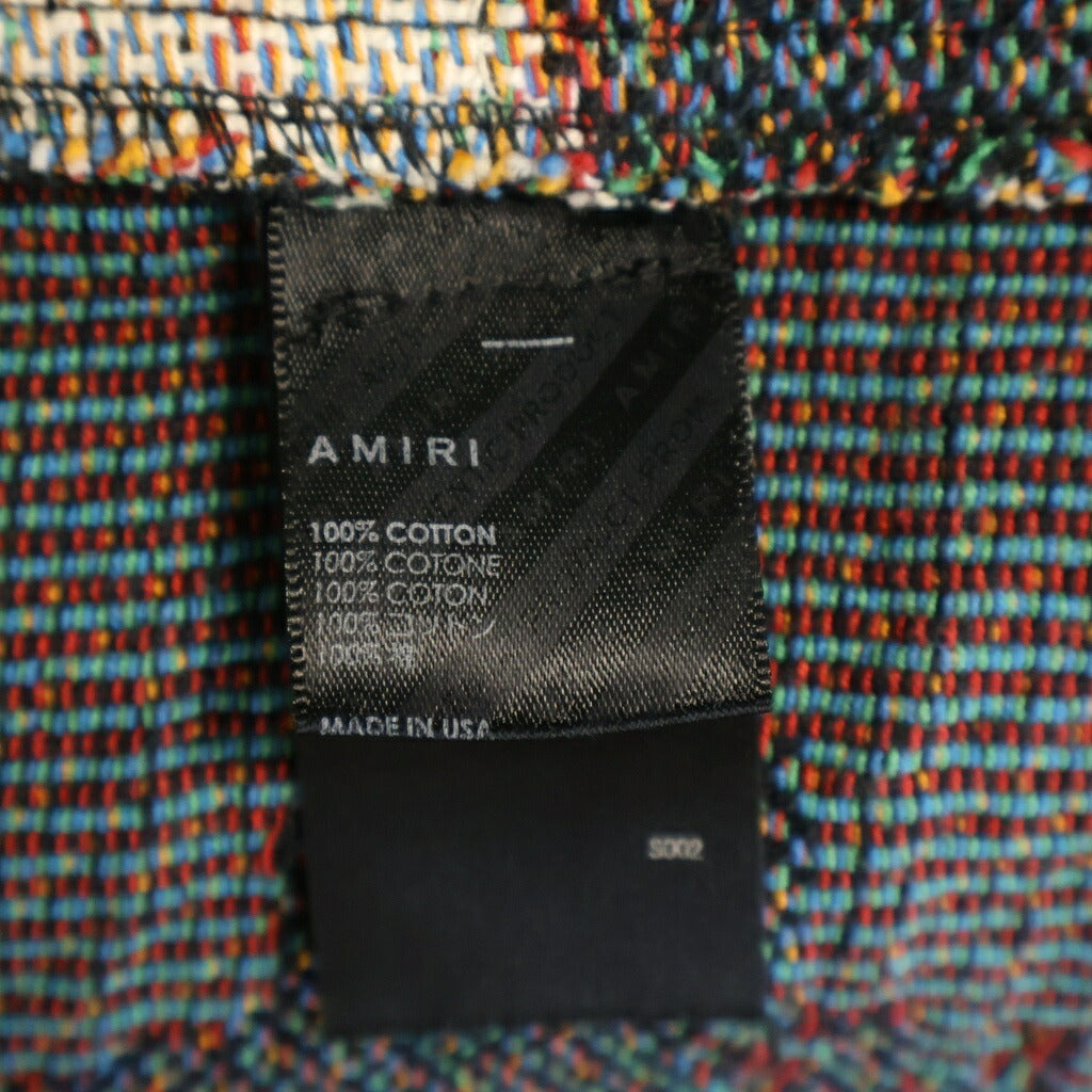 AMIRI(アミリ) Tapestry Blood 38 SHIRT タペストリー ブラッド ジャガード総柄 長袖シャツ ジャケット ベージュ