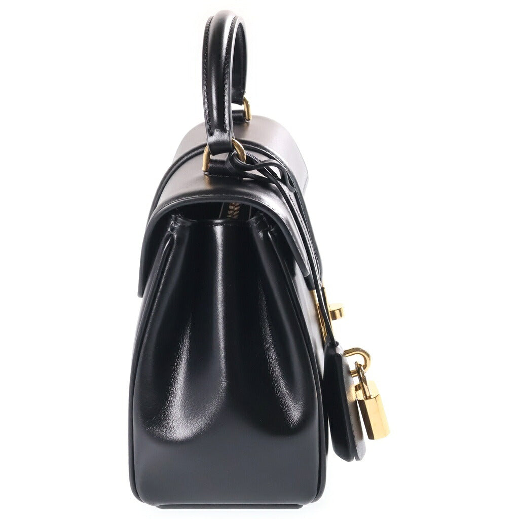 CELINE(セリーヌ) ミニ セーズ 16 2WAYハンドバッグ ショルダーバッグ ブラック レザー ゴールド金具