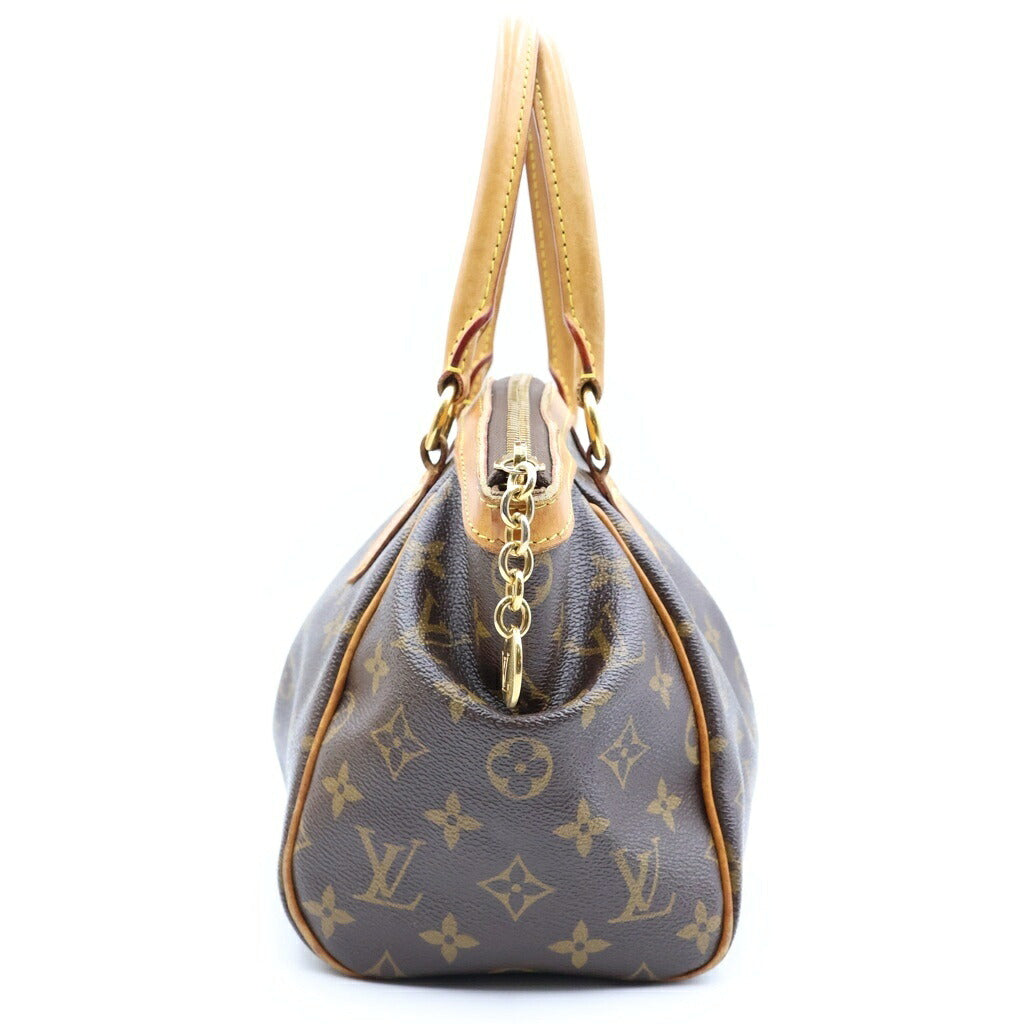 LOUIS VUITTON(ルイヴィトン) ティボリPM ハンドバック ブラウン レザー×PVC M40143 ゴールド金具