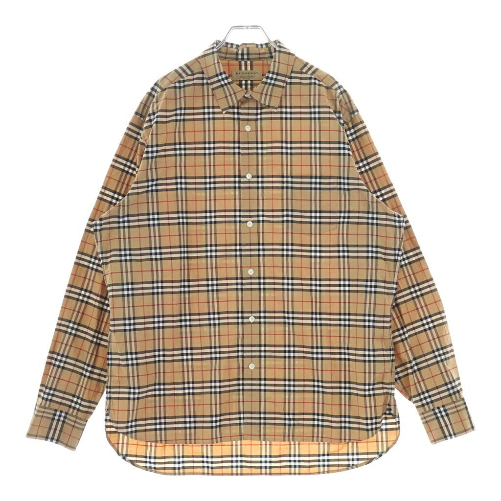 BURBERRY(バーバリー) ノバチェック総柄 長袖シャツ ベージュ 8004832
