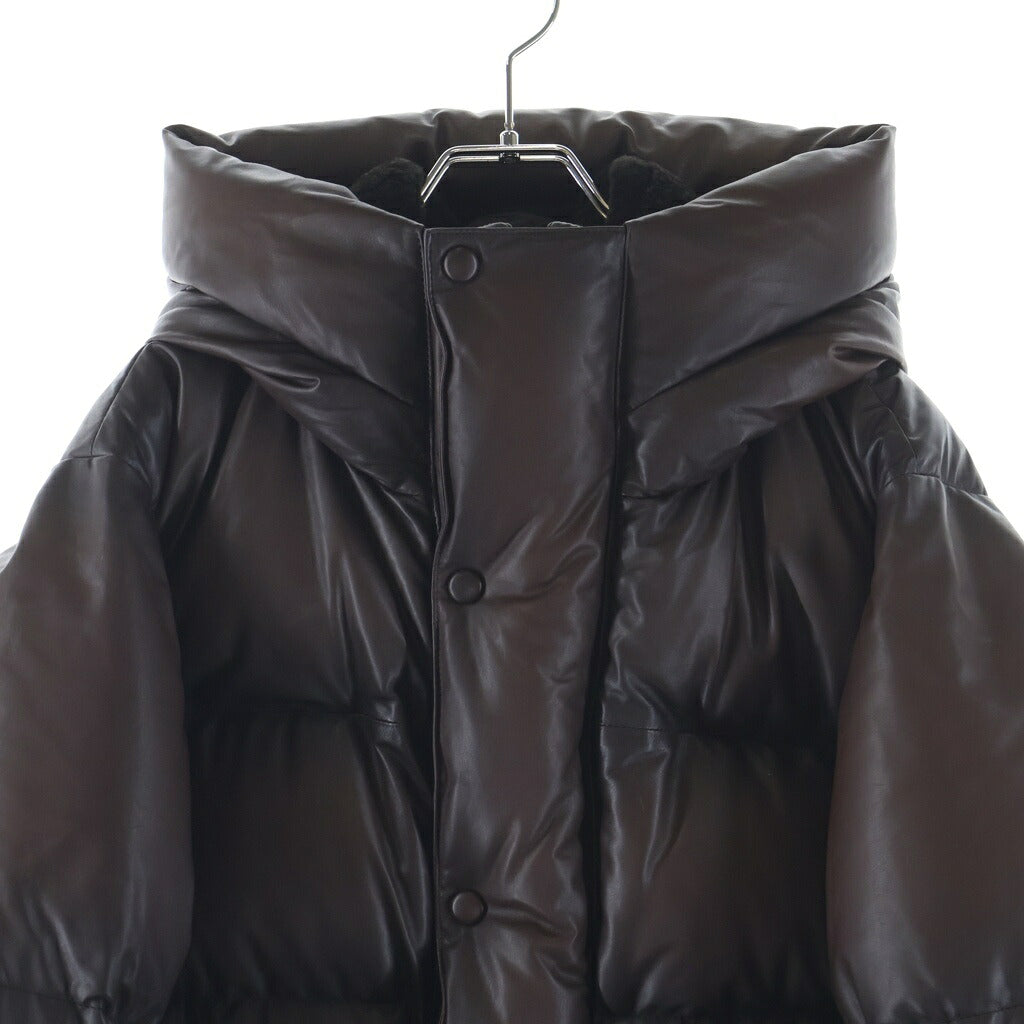 Berluti(ベルルッティ) パティーヌ ラムレザー ダウンジャケット エキノックスブラウン レディース