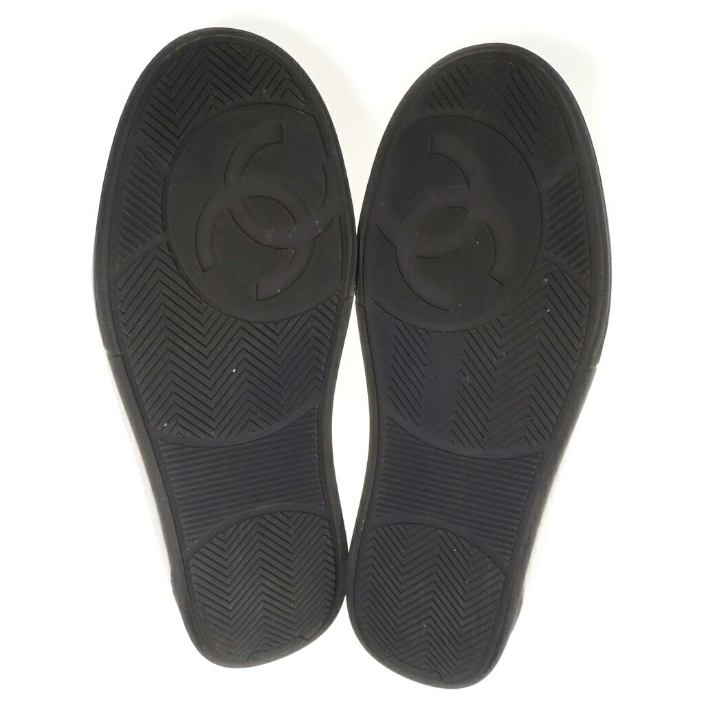 CHANEL(シャネル) ココマーク スエードレザー ローカットシューズ スニーカー グレー G39980