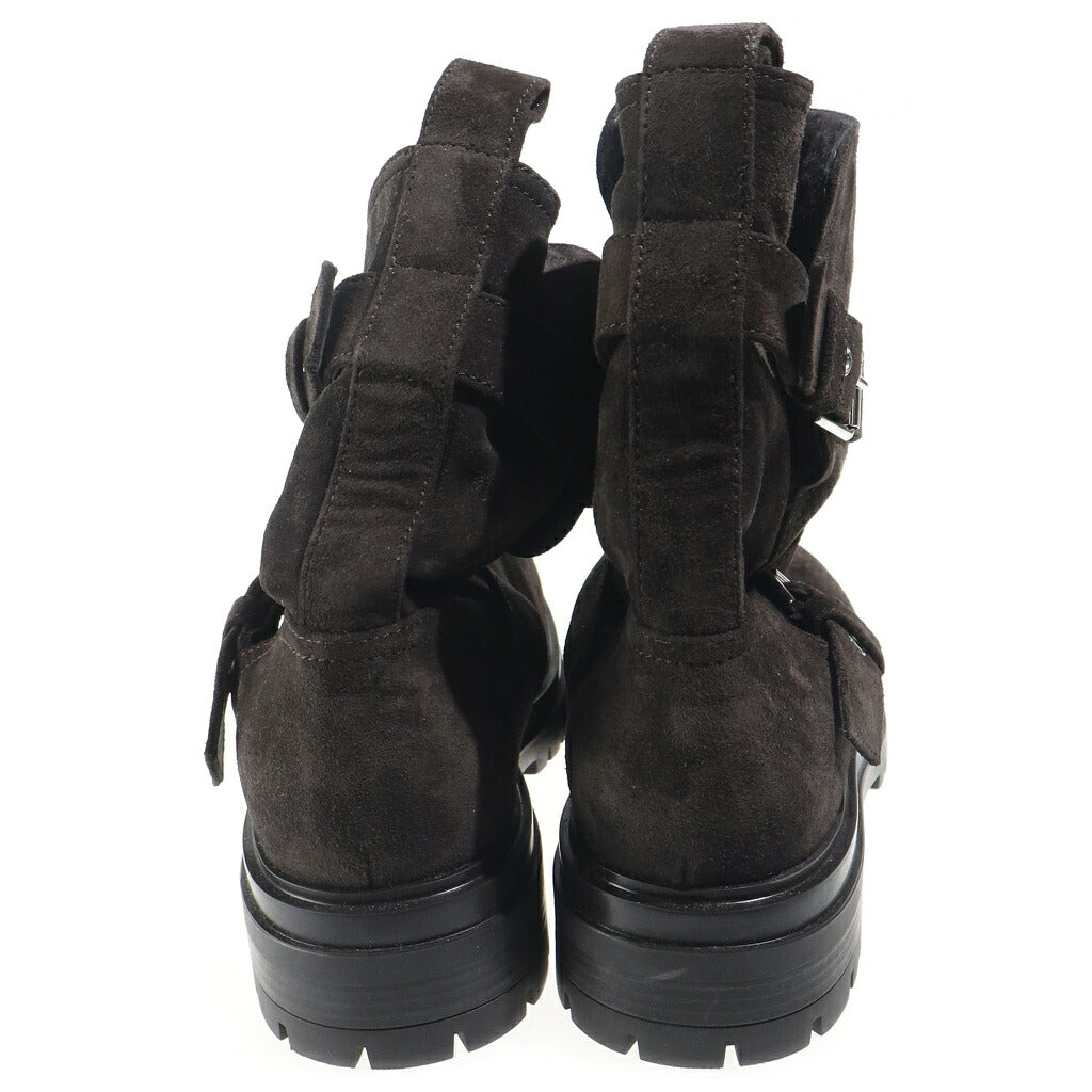 Gianvito Rossi(ジャンヴィト・ロッシ) タンクソール チャッカブーツ スエード ブラウン