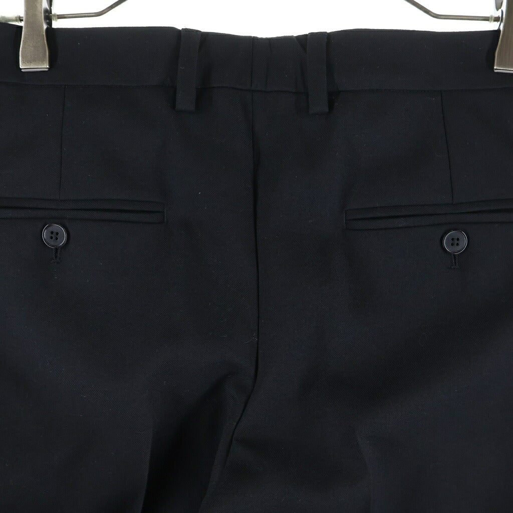 SAINT LAURENT PARIS(サンローランパリ) ユニフォーム ウールパンツ スラックスパンツ ブラック 637089