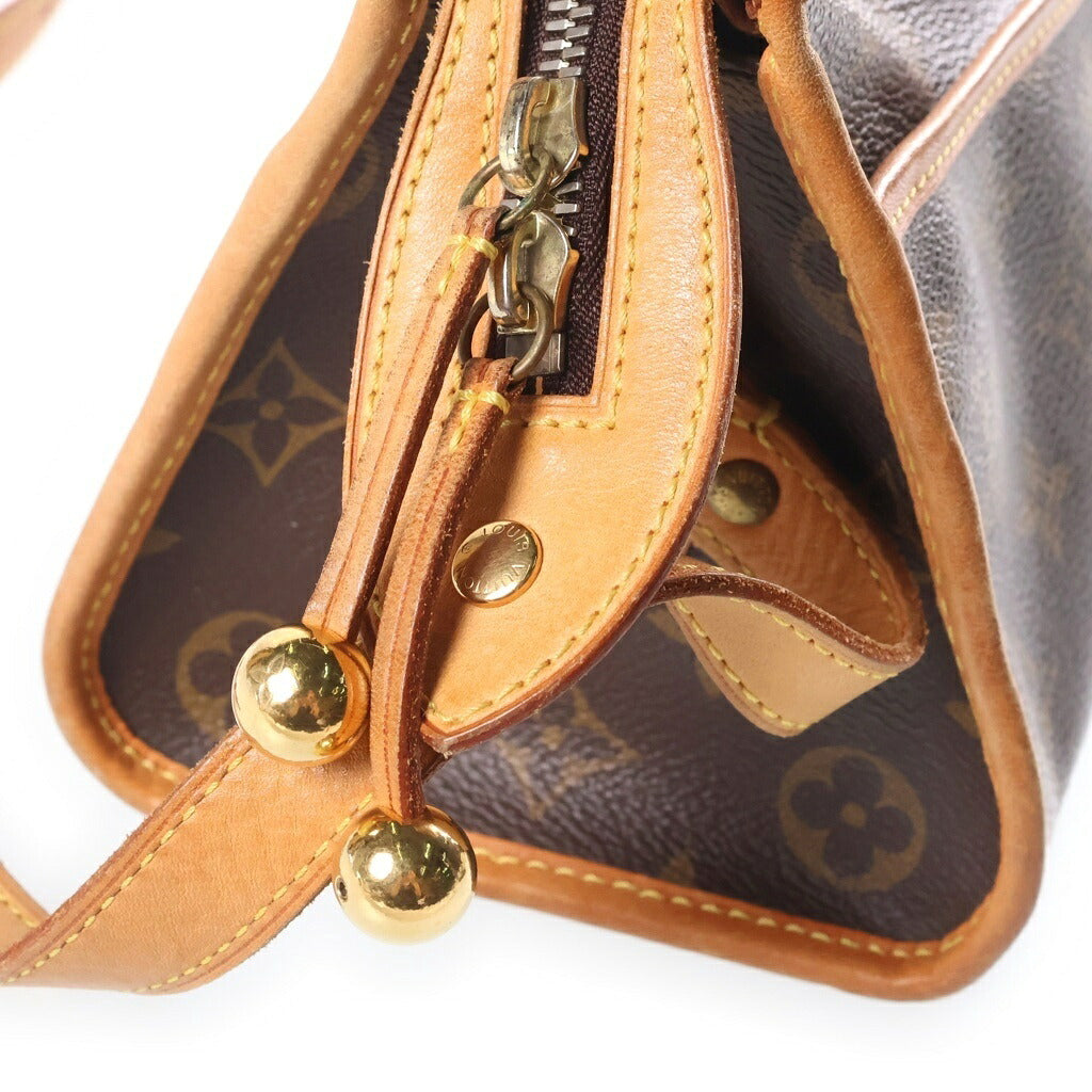 LOUIS VUITTON(ルイヴィトン) モノグラム ポパンクールロン ショルダーバッグ ブラウン PVC×レザー M40008