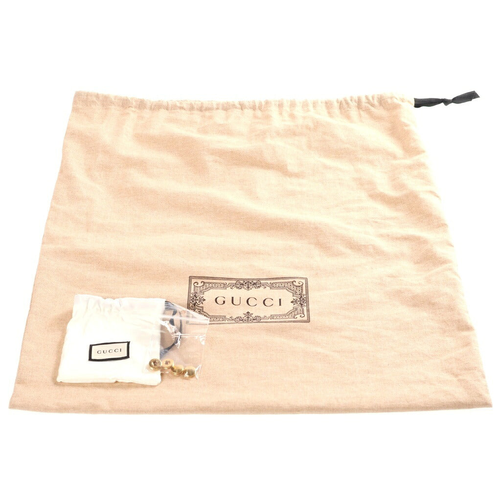 GUCCI(グッチ) GUCCI ホースビット1955 ショルダーバッグ ベージュ/レッド PVCレザー 602204