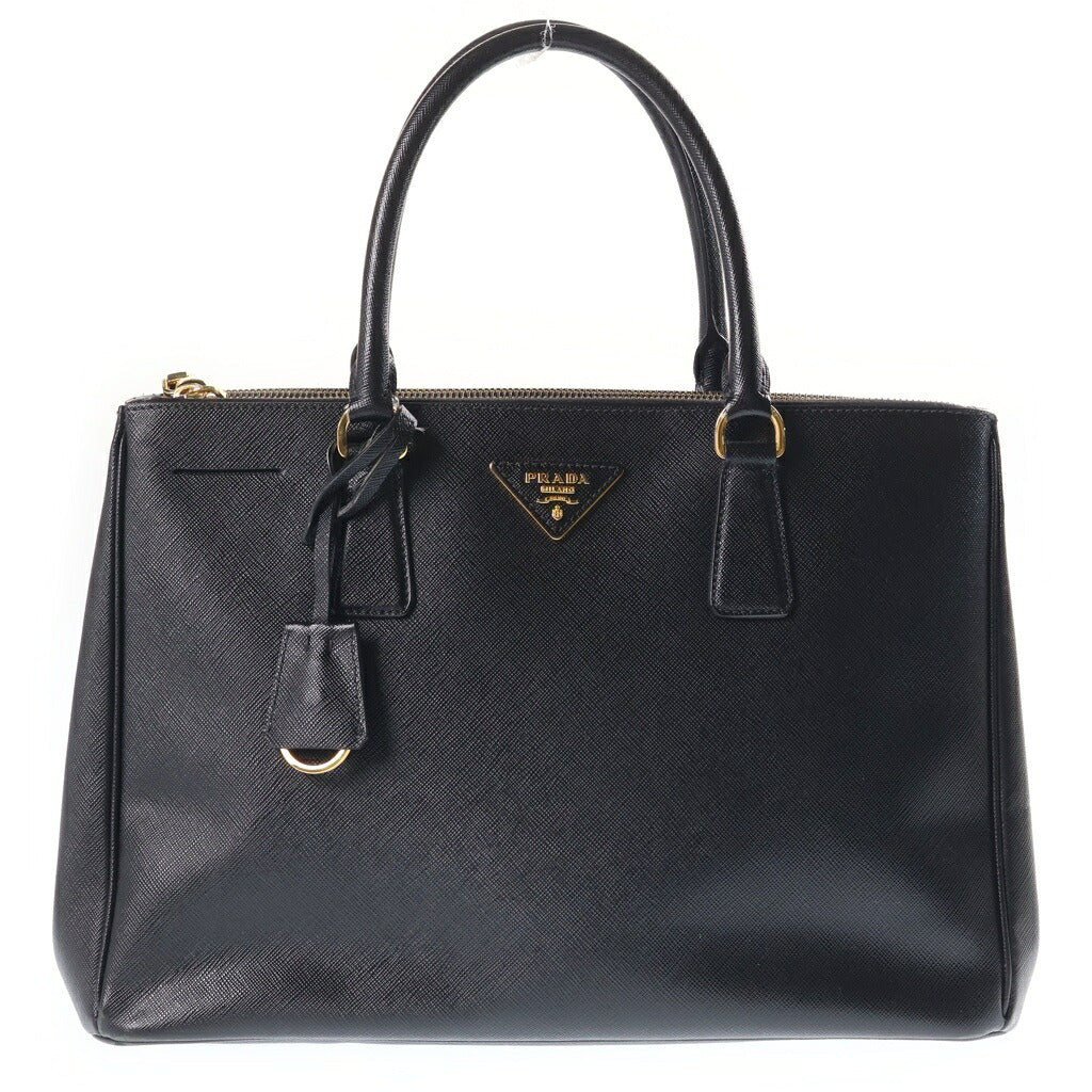 PRADA(プラダ) ガレリア ミディアム 2WAYハンドバッグ ショルダーバッグ ブラック サフィアーノ レザー BN2863 ゴールド金具