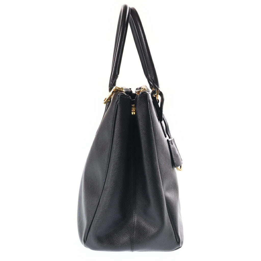 PRADA(プラダ) ガレリア ミディアム 2WAYハンドバッグ ショルダーバッグ ブラック サフィアーノ レザー BN2863 ゴールド金具