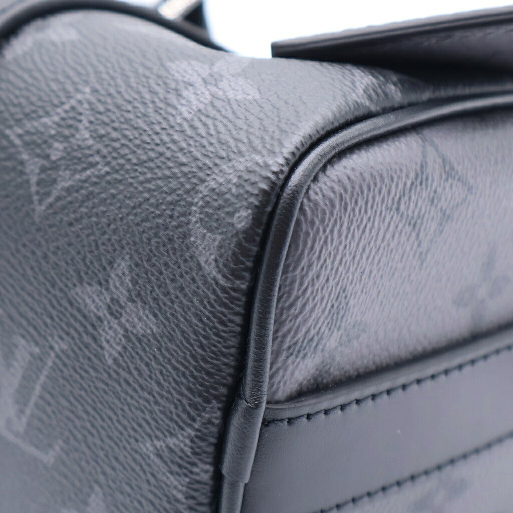 LOUIS VUITTON(ルイヴィトン) モノグラム エクリプス キーポル バンドリエール 25 ハンドバッグ ショルダーバッグ 2WAY ブラック PVC×レザー M46271 ICタイプ