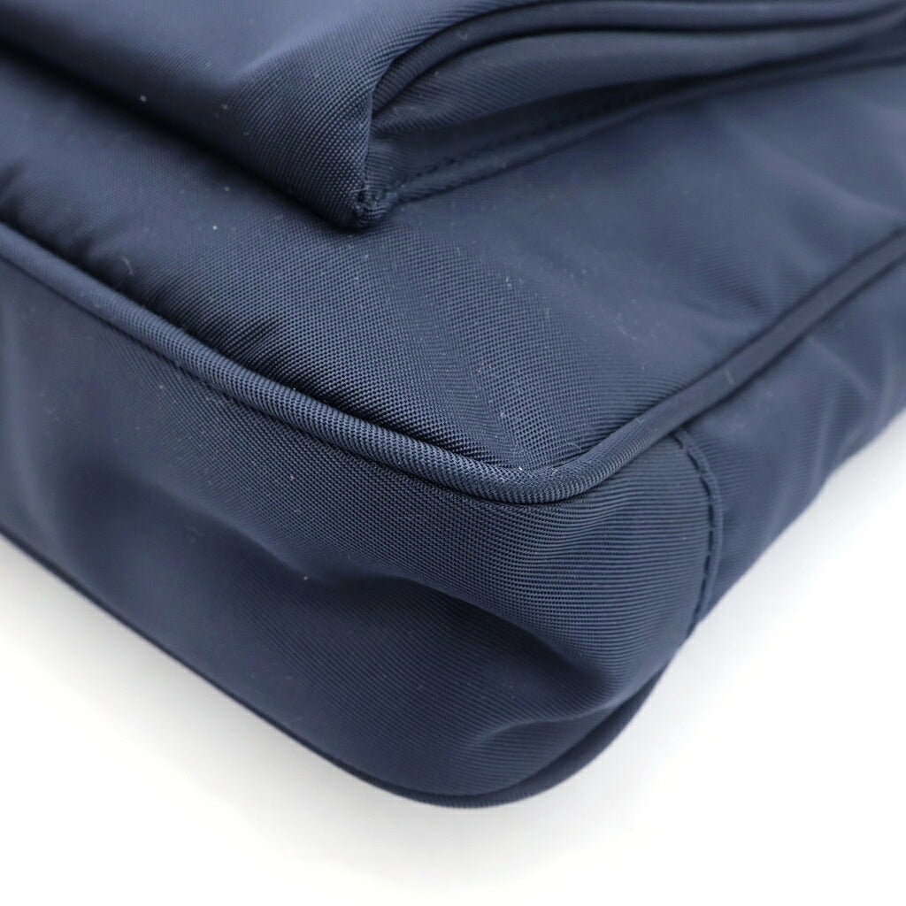 PRADA(プラダ) テスート ナイロンショルダーバッグ ネイビー BT0693 ゴールド金具