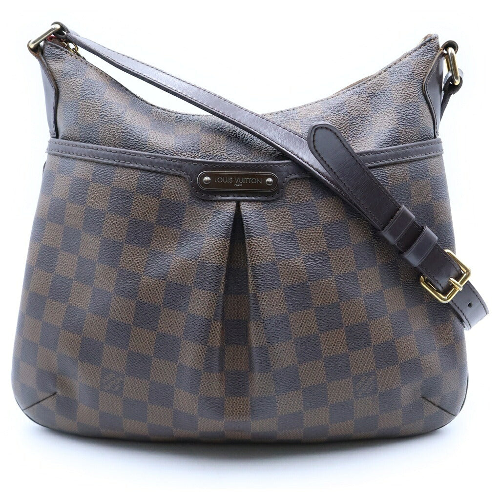 LOUIS VUITTON(ルイヴィトン) ダミエ ブルームズべリPM ショルダーバッグ ブラウン レザー×PVC N42251 ゴールド金具