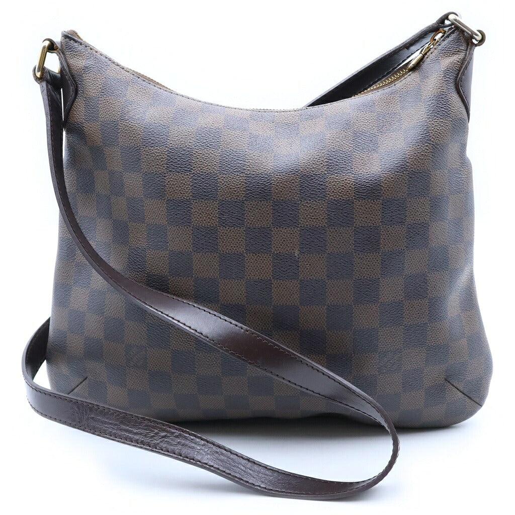 LOUIS VUITTON(ルイヴィトン) ダミエ ブルームズべリPM ショルダーバッグ ブラウン レザー×PVC N42251 ゴールド金具