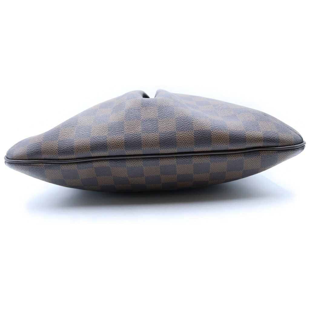 LOUIS VUITTON(ルイヴィトン) ダミエ ブルームズべリPM ショルダーバッグ ブラウン レザー×PVC N42251 ゴールド金具