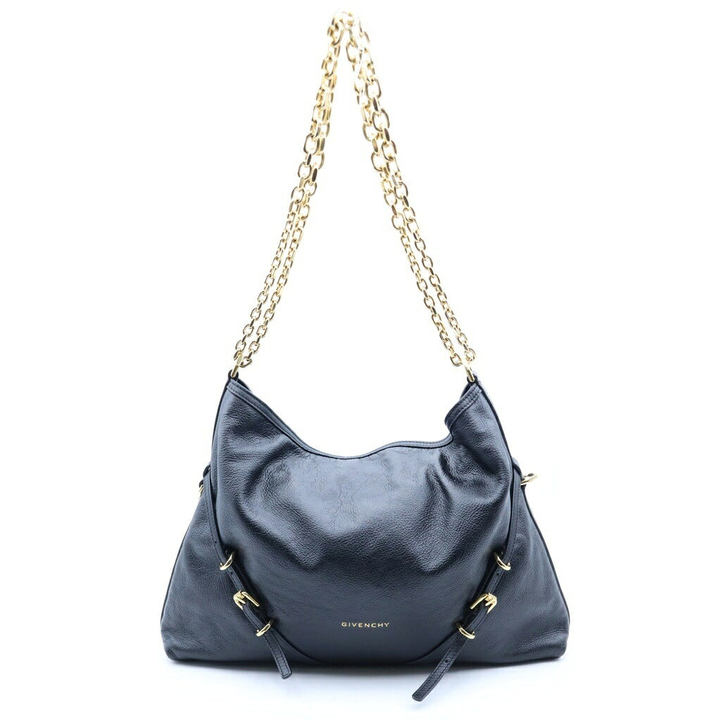 GIVENCHY(ジバンシィ) ヴォワイユー チェーン ショルダー トートバッグ ハンドバック ブラック レザー BB5131B2AE ゴールド金具