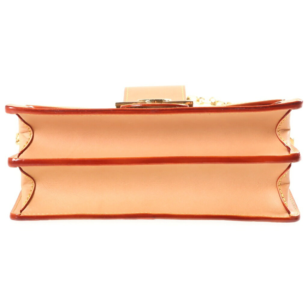 LOUIS VUITTON(ルイヴィトン) モノグラム ペインティッドドット ドーフィーヌMM ショルダーバッグ ブラウン レザー×PVC M46432 ゴールド金具