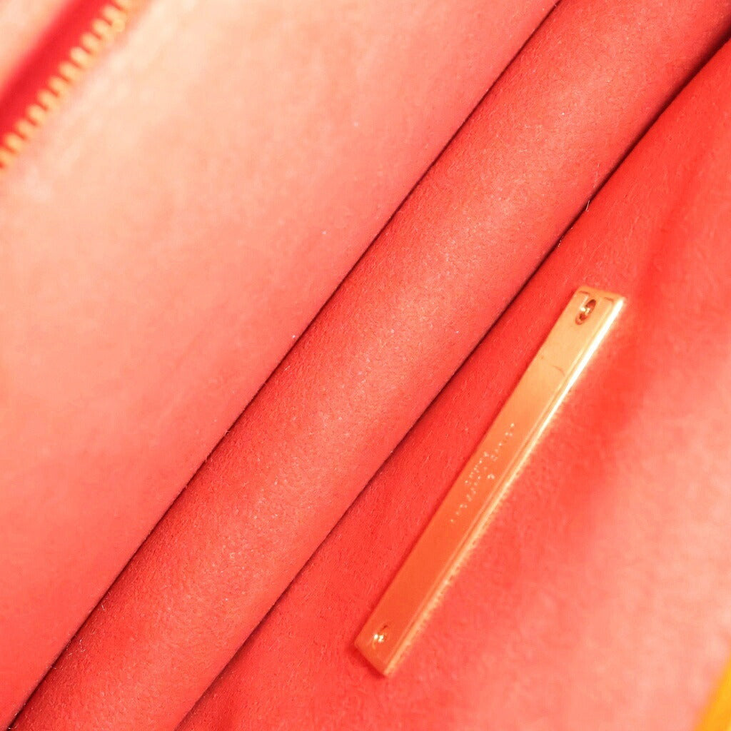 LOUIS VUITTON(ルイヴィトン) モノグラム ペインティッドドット ドーフィーヌMM ショルダーバッグ ブラウン レザー×PVC M46432 ゴールド金具