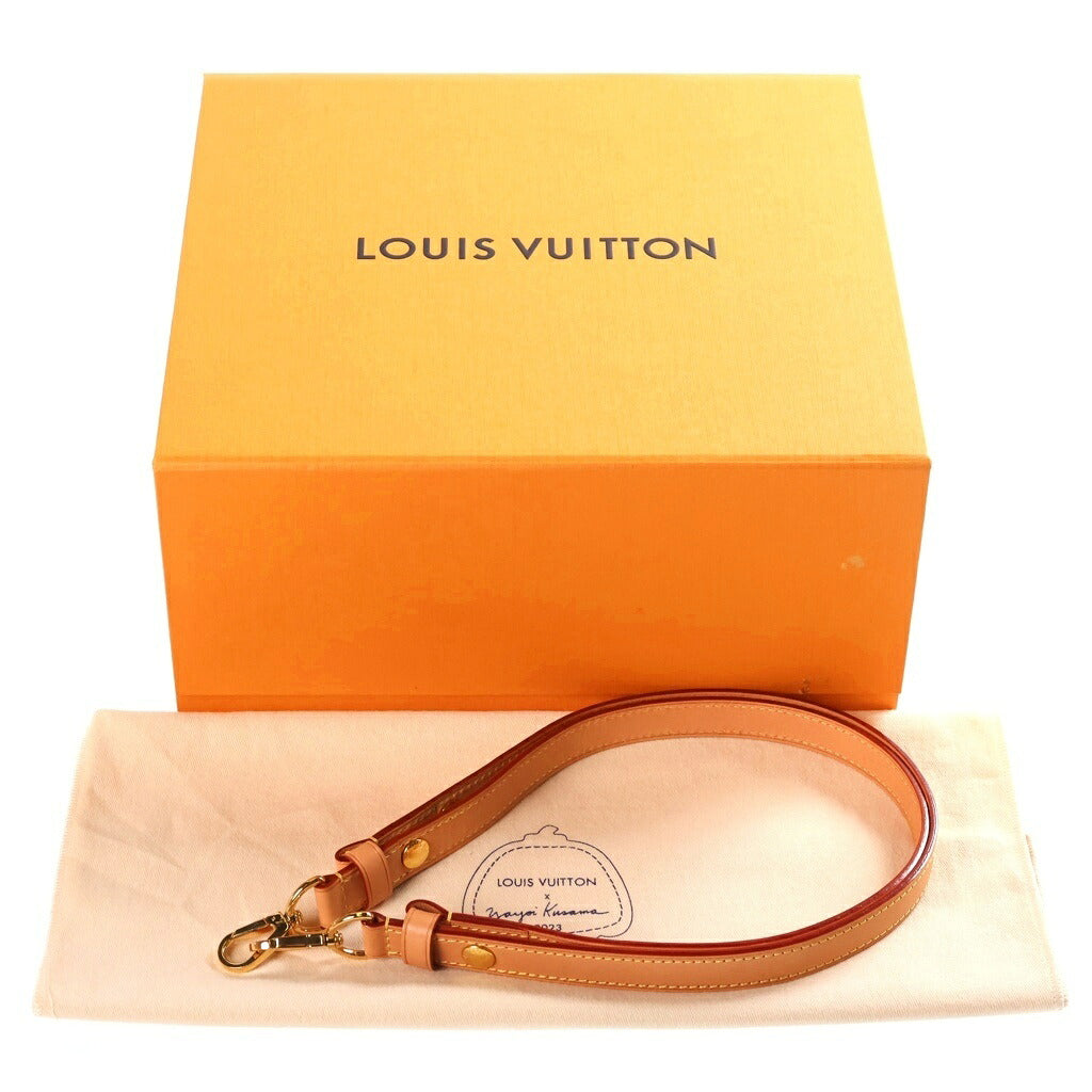 LOUIS VUITTON(ルイヴィトン) モノグラム ペインティッドドット ドーフィーヌMM ショルダーバッグ ブラウン レザー×PVC M46432 ゴールド金具