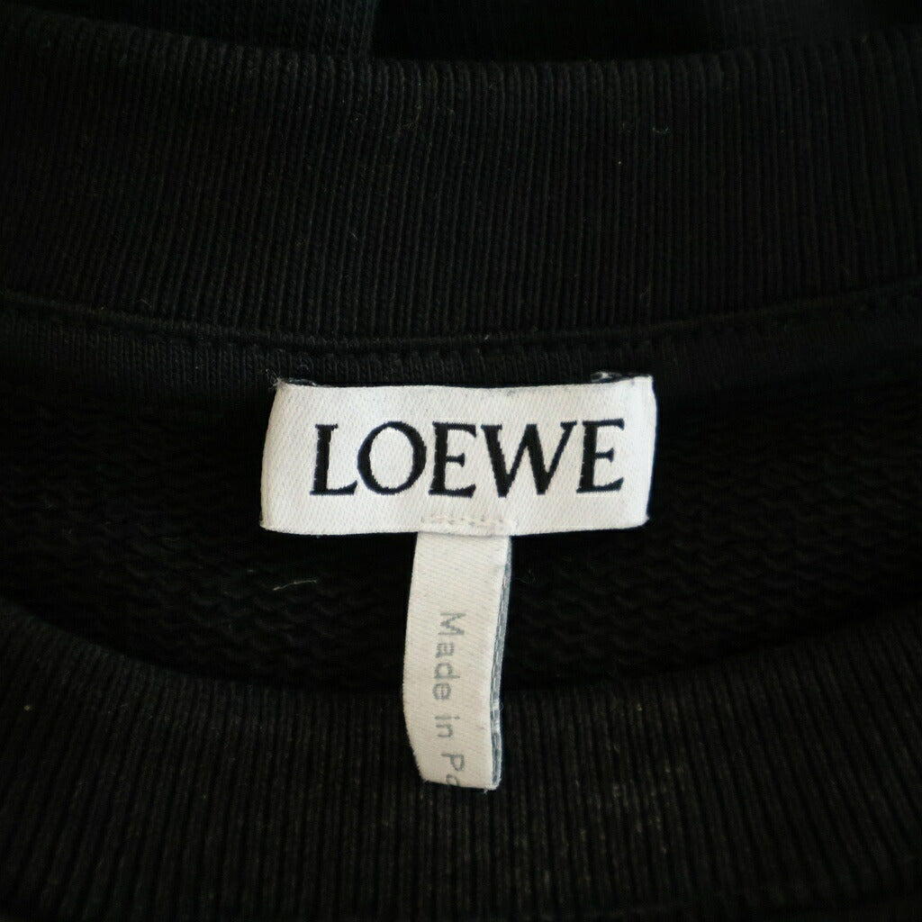 LOEWE(ロエベ) アナグラム ロゴ スウェット 長袖 コットン ブラック