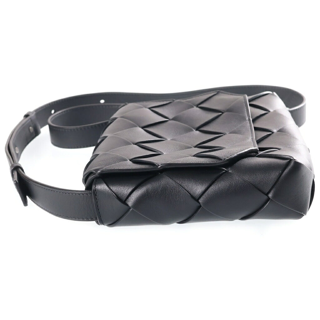 BOTTEGA VENETA(ボッテガヴェネタ) イントレチャート ディアゴ ショルダーバッグ ブラック レザー