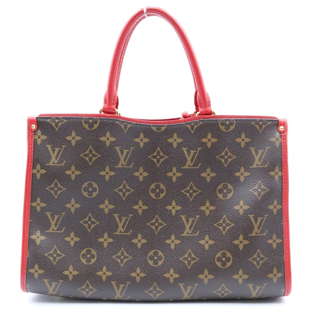 LOUIS VUITTON(ルイヴィトン) ポパンクールPM ハンドバッグ トートバッグ 2way モノグラム PVCレザー ブラウン/レッド M43433