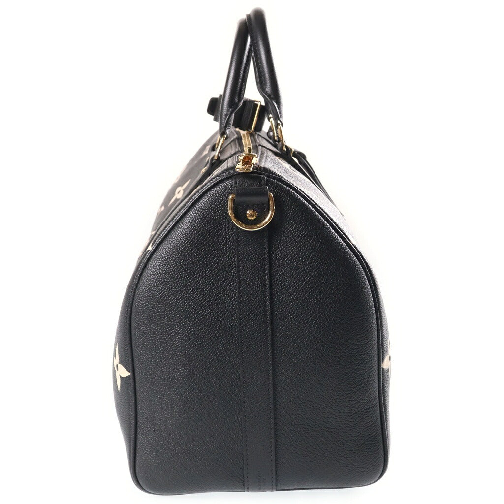 LOUIS VUITTON(ルイヴィトン) キーポル45 バンドリエール ボストンバッグ ハンドバッグ ショルダーバッグ 2way モノグラムアンプラント レザー ブラック/アイボリー M46670