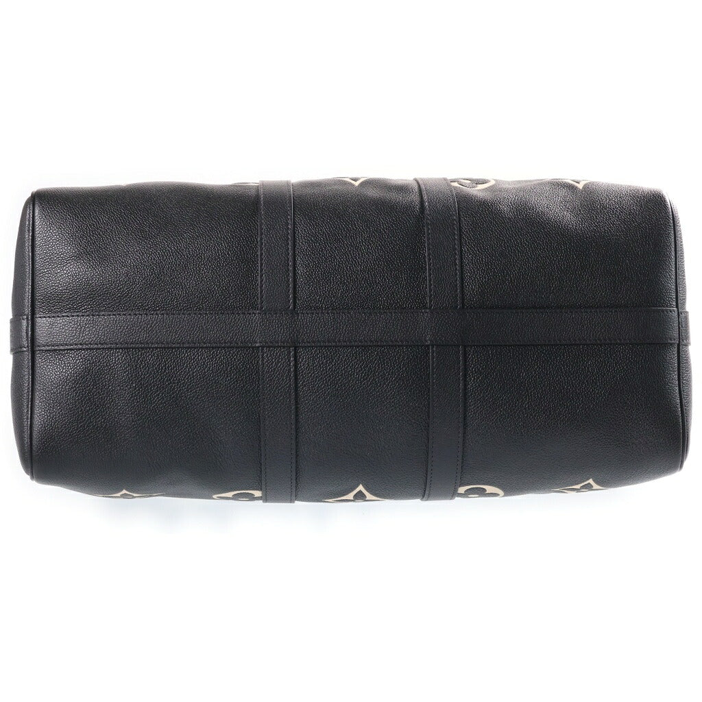 LOUIS VUITTON(ルイヴィトン) キーポル45 バンドリエール ボストンバッグ ハンドバッグ ショルダーバッグ 2way モノグラムアンプラント レザー ブラック/アイボリー M46670