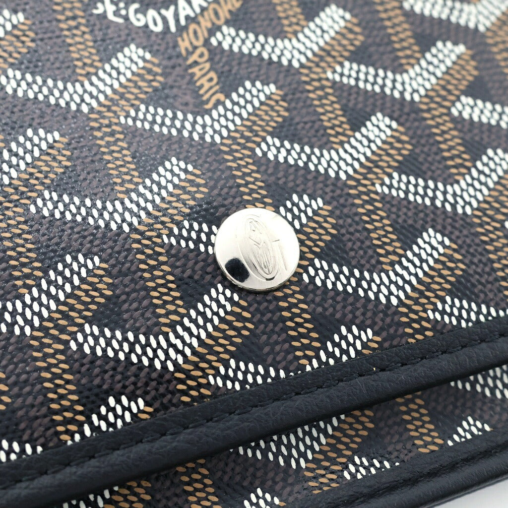 GOYARD(ゴヤール) プリュメ ショルダーバッグ ポーチウォレット PVCレザー ブラック/ブラウン